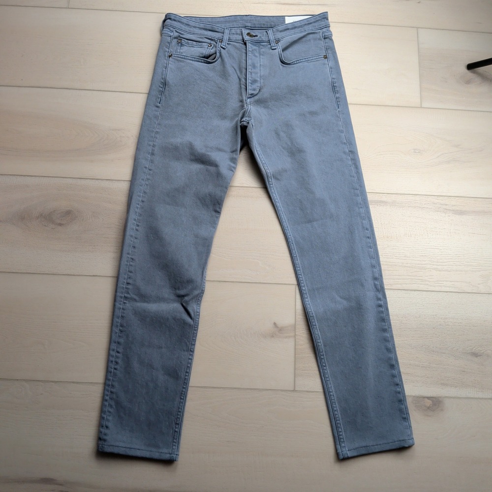 Rag & Bone‎ Fit 2 Slim Jeans Mens 31x32 Sausalito Grey Blue Stretch Made in USA
